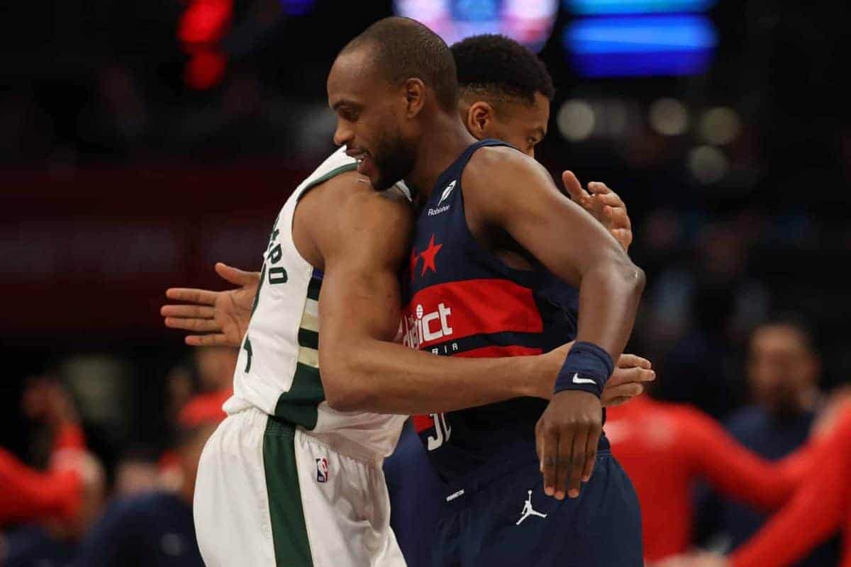 Giannis Antetokounmpo and Wizards Khris Middleton
