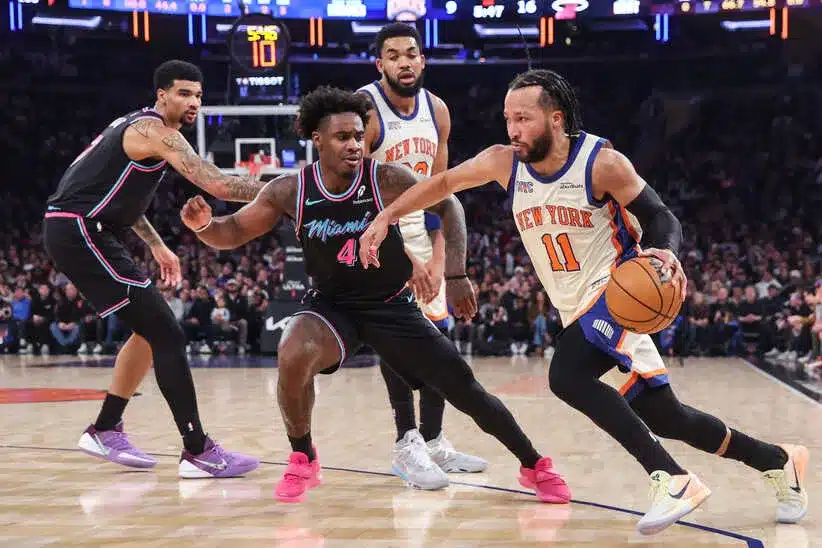 New York Knicks beat the Miami Heat.