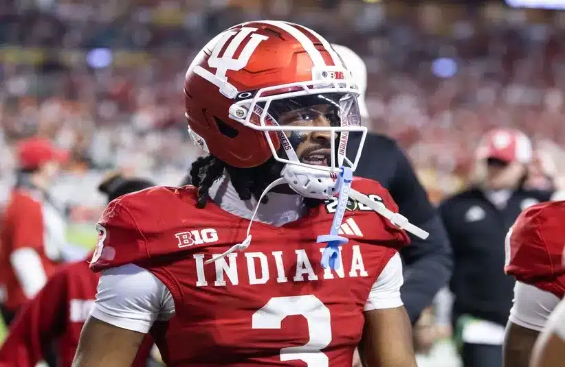 Indiana Hoosiers wide receiver Omar Cooper Jr. (3) against the Miami Hurricanes in the College Football Playoff National Championship game at Hard Rock Stadium. Dallas Cowboys