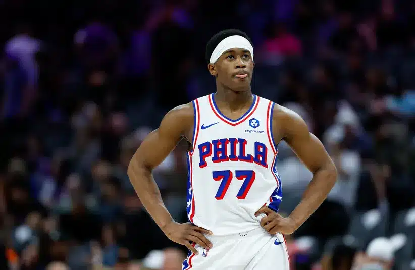 Philadelphia 76ers guard Vj Edgecombe in a game against the Sacramento Kings 2026